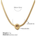 color: XL459GQ Gold Necklace