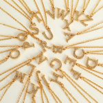 Stainless Steel 26 Letters Elegant Exquisite Pendant Necklace Light Luxury Clavicle Chain Advanced All-Match