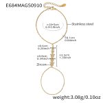 color: E684-Gold Back-hand Chain
