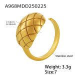 color: A968-Gold Ring / size: US 7