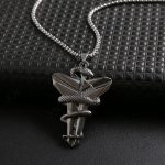 color: Gun Black + Stainless Steel Chain