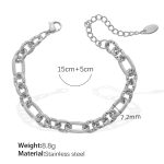 color: SL129S Silver Bracelet