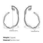 color: EH1259S Silver Earrings