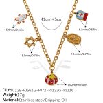 color: XL601G1 Gold Necklace