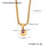 color: P1841-Gold February Purple Zircon