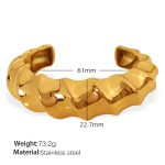 color: SZ195G Gold Bangle