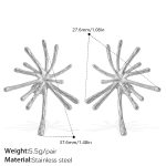 color: EH823S Silver Drop Earrings