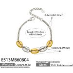 color: E513-Shell Two-color Bracelet -17.5+5cm