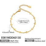 color: E081-Gold Bracelet 16+5cm