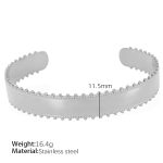 color: SZ82 Adjustable Silver Bangle