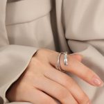 color: A075-Steel Color Ring / size: US 6