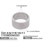 color: Y193-Steel Color Ring Size 6