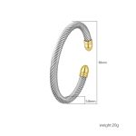 color: -2 Steel Wire Two-tone Gold