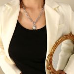 color: P597-Steel Color Necklace