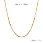color: Figaro Melon Seed Chain Gold C-006