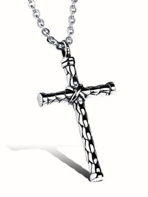 Cross Pendant Necklace Pendant Trendy Men's and Women's Design Couple Student Gift Accessories Jewellery