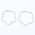 color: 8 Plum Blossom Earrings Steel Color