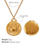 color: XL769G11 Gold Necklace