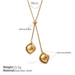 color: MYL13G Gold Sweater Chain