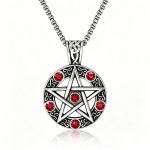color: Red Rhinestone + Steel Chain