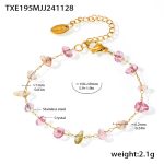 color: TXE195-Natural Stone Amethyst Bracelet