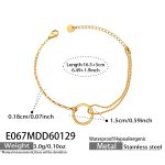 color: E067-Gold Bracelet -15+5cm