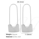 color: EH360 Silver Earrings