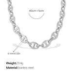 color: XL869S Silver Necklace