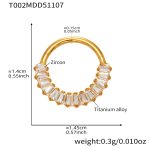 color: T002-Gold Nose Ring