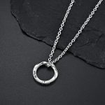 Punk Letter Circle Necklace Cross Men's Chain Pendant Clothing