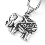 color: Baby Elephant + Stainless Steel Chain