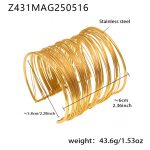 color: Z431-Gold Bangle -Large