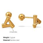color: EH1203G Piercing Stud Earrings