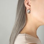 color: F375-Steel Color Earrings
