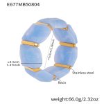 color: E677-Blue Color Bracelet 60mm