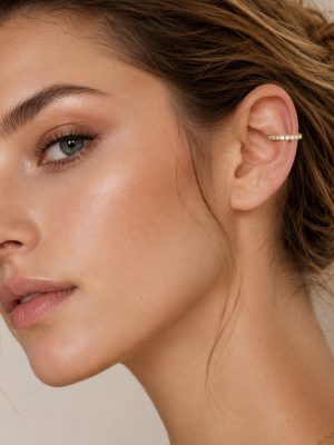 French Earrings Inlaid Zircon Stainless Steel Temperament Entry Lux Advanced Ornament Earrings Ear Clip Female