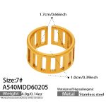 color: A540-Gold Ring Size 7