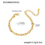color: E632-Gold Bracelet 16+5cm