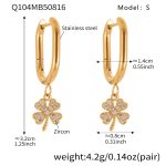 color: Q104-Gold Earrings