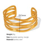 color: SZ150 Adjustable Gold Bangle