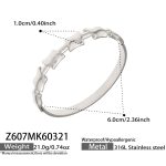 color: Z607-Steel Color Bangle