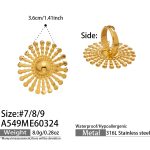color: A549-Gold Ring / size: US 7