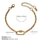 color: SL288G Gold Bracelet