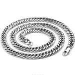 color: 6mm Double 6 Box Buckle Steel Color / size: 18cm Bracelet