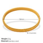 color: SZ345G Gold Bangle