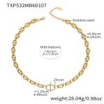 color: TXP532-Gold Necklace 41+5cm