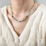 color: P1717-Danube Abacus Bead Necklace -38+7cm