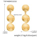 color: TXF448-Gold Earrings