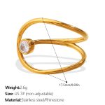 color: JZ168G7 Gold Ring