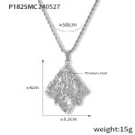 color: P1825-Steel Color Necklace